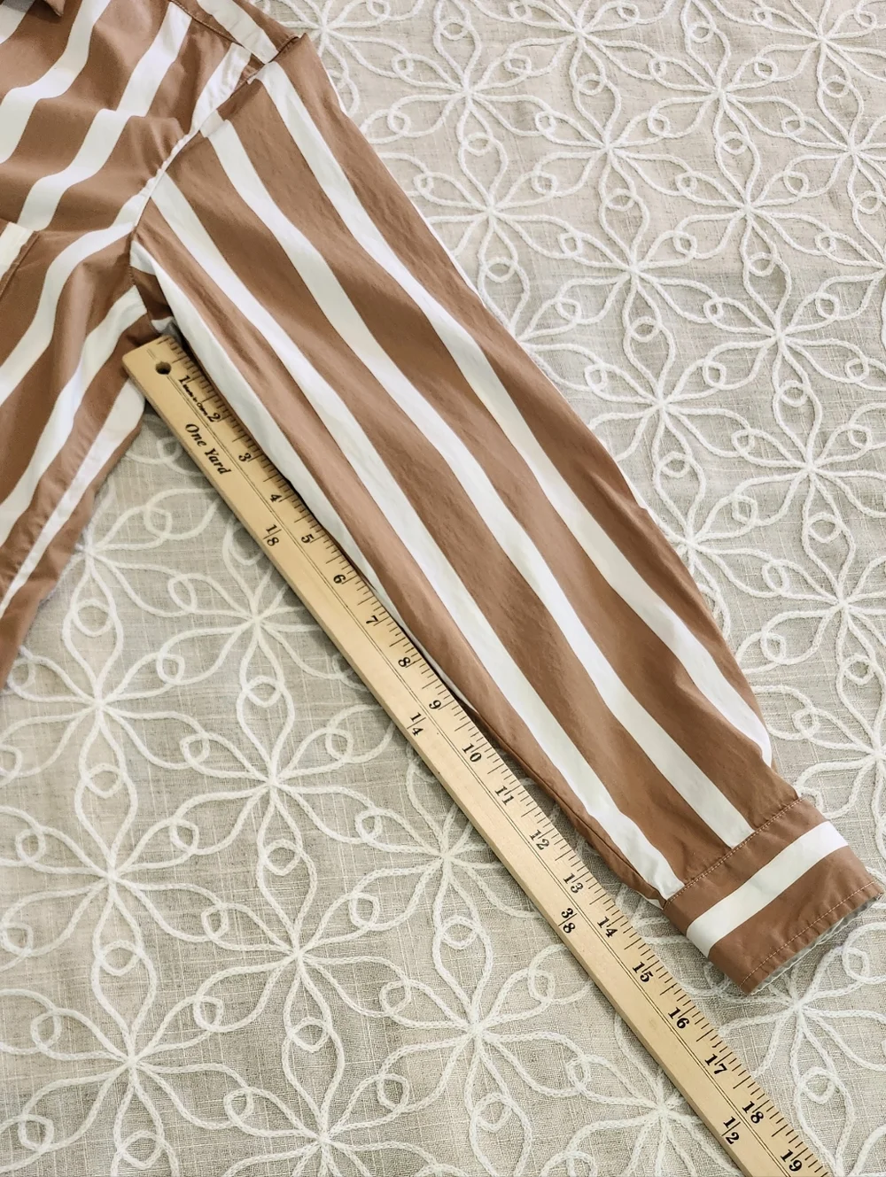 Frank & Eileen Joedy Stripe Boyfriend Button Up Shirt 100% Cotton Small - Picture 12 of 13